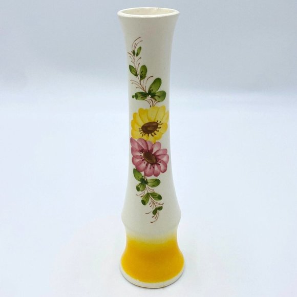 Vintage SADO International Flower Ceramic Bud Vase Portugal Hand Made for FTD - Picture 1 of 8